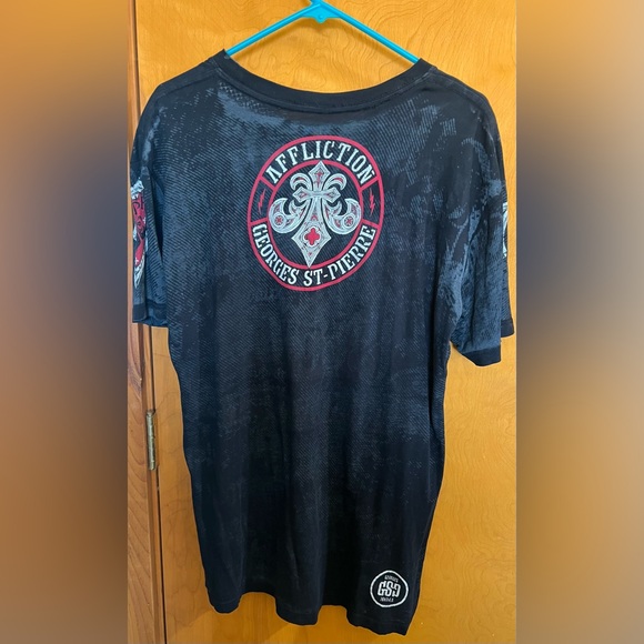 Men’s L Affliction Georges St. Pierre reversible t-shirt. GSP Team Rush - Picture 4 of 4